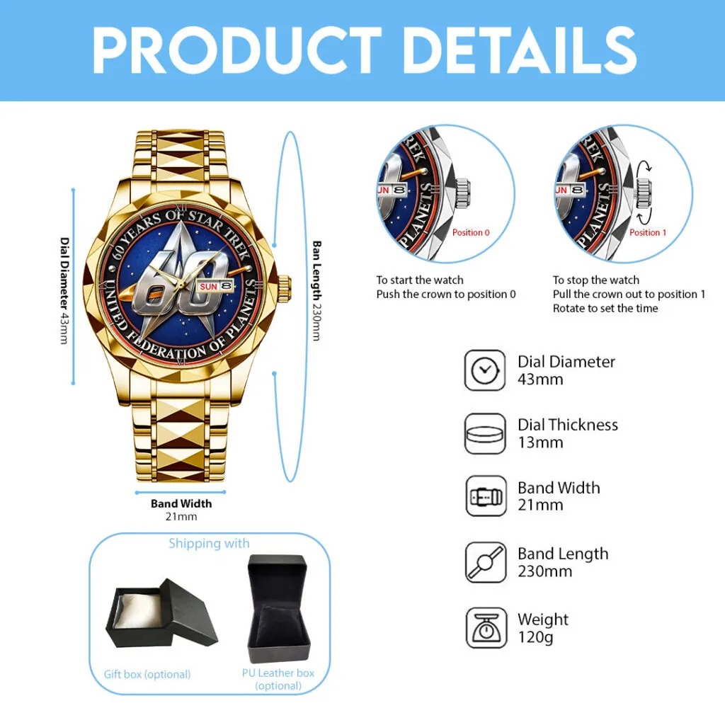 Star Trek Alloy Luxury Quartz Watch - THK116503 - Image 5