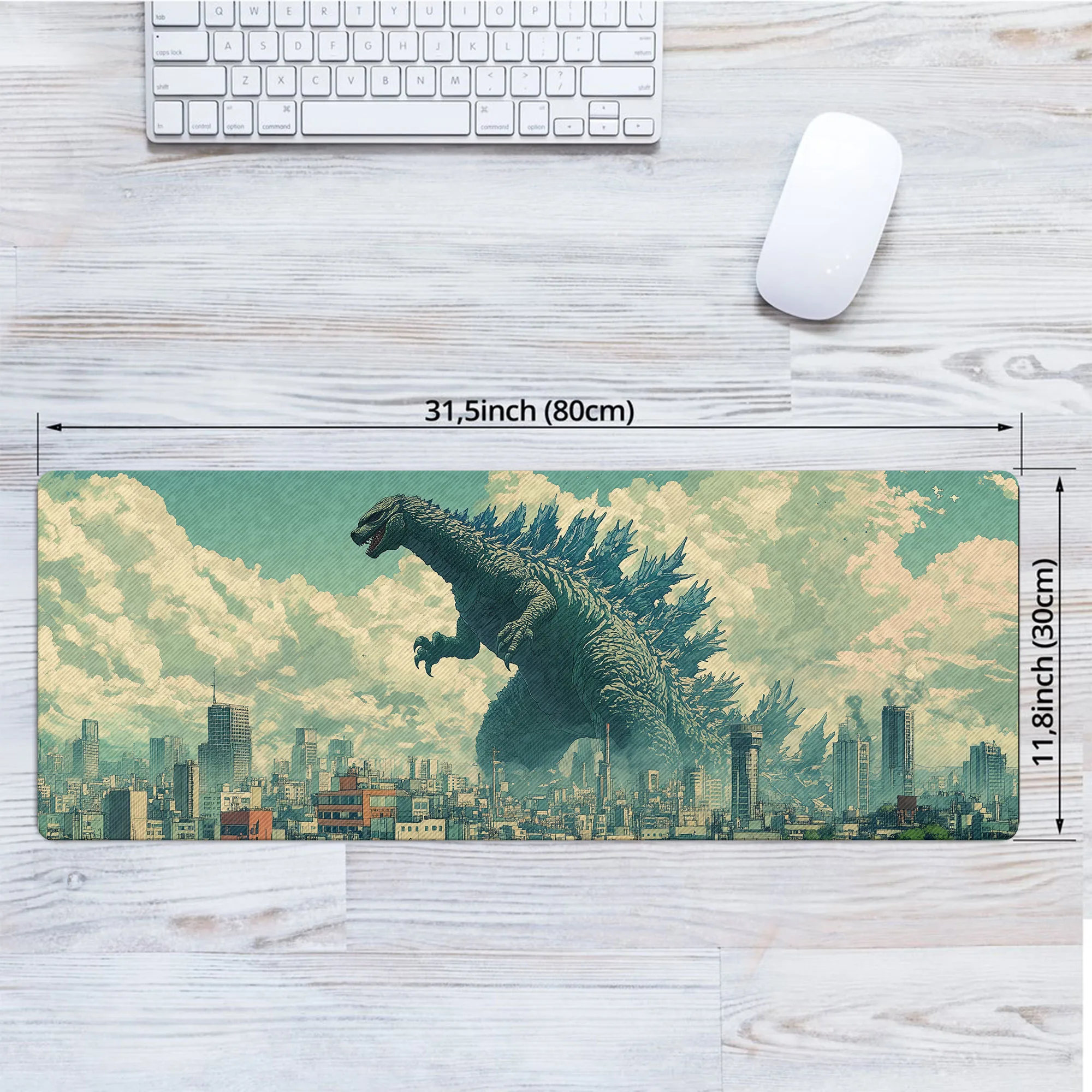 Godzilla Vintage LED Desk Mat - Image 3