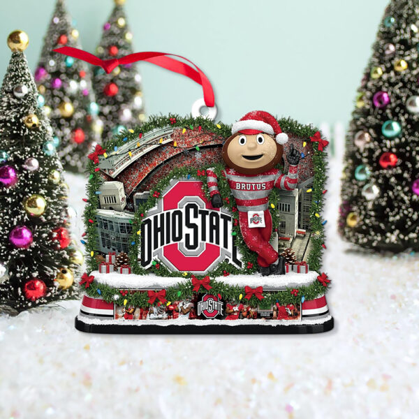 Ohio State Light-Up Christmas Ornament - Image 5