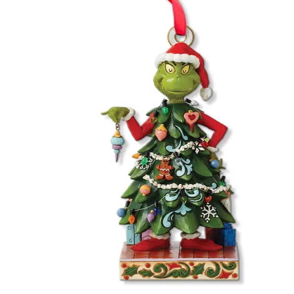 Personalized Grinch Dressed As Tree Christmas Ornament - Image 7