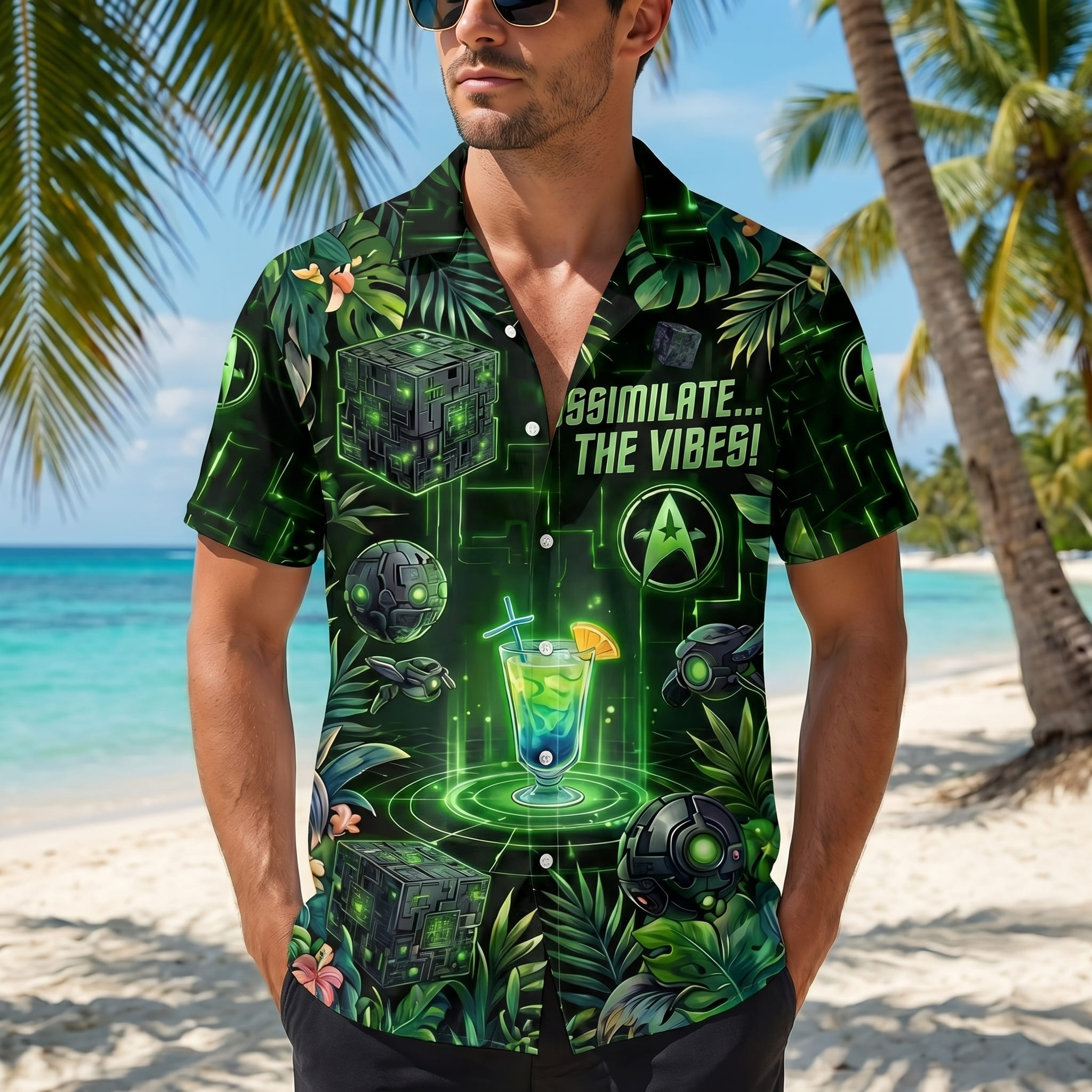 Star Trek Hawaiian Shirt- THK126683 - Image 2