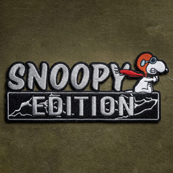 Snoopy In Red Baron Embroidered Iron-On Patch