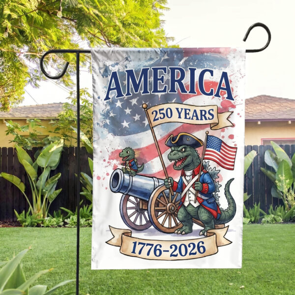 Godzilla 250 Years of America Garden Flag - THK127031