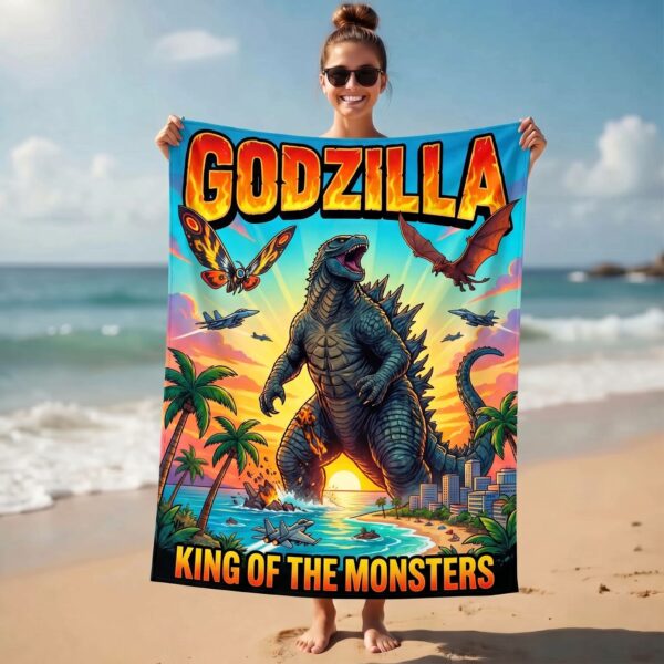 Premium Godzilla Beach Towel - THK127044 - Image 3