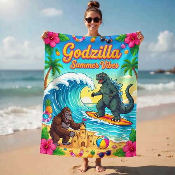 Premium Godzilla Beach Towel - THK127044 - Image 4