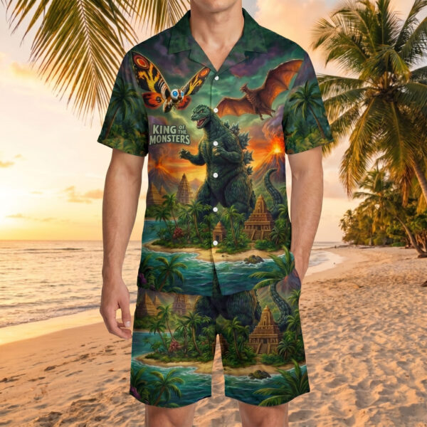 Godzilla Hawaiian Shirt - THK126991 - Image 3