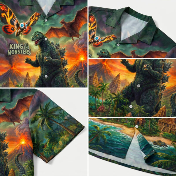Godzilla Hawaiian Shirt - THK126991 - Image 6