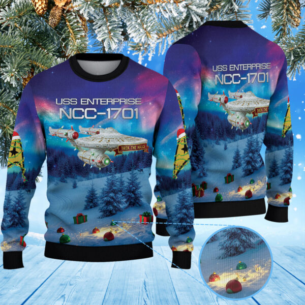 Star Trek NCC-1701 Christmas Knitted Sweater 115536