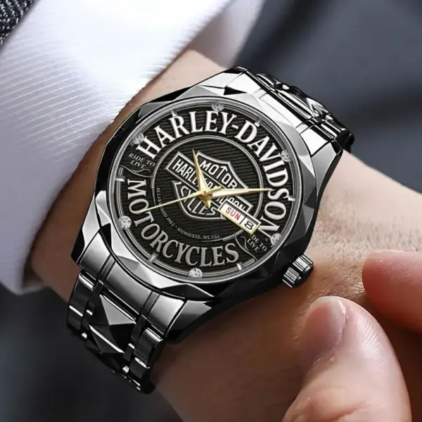 Harley Davidson Alloy Luxury Quartz Watch -THK125706 - Image 3