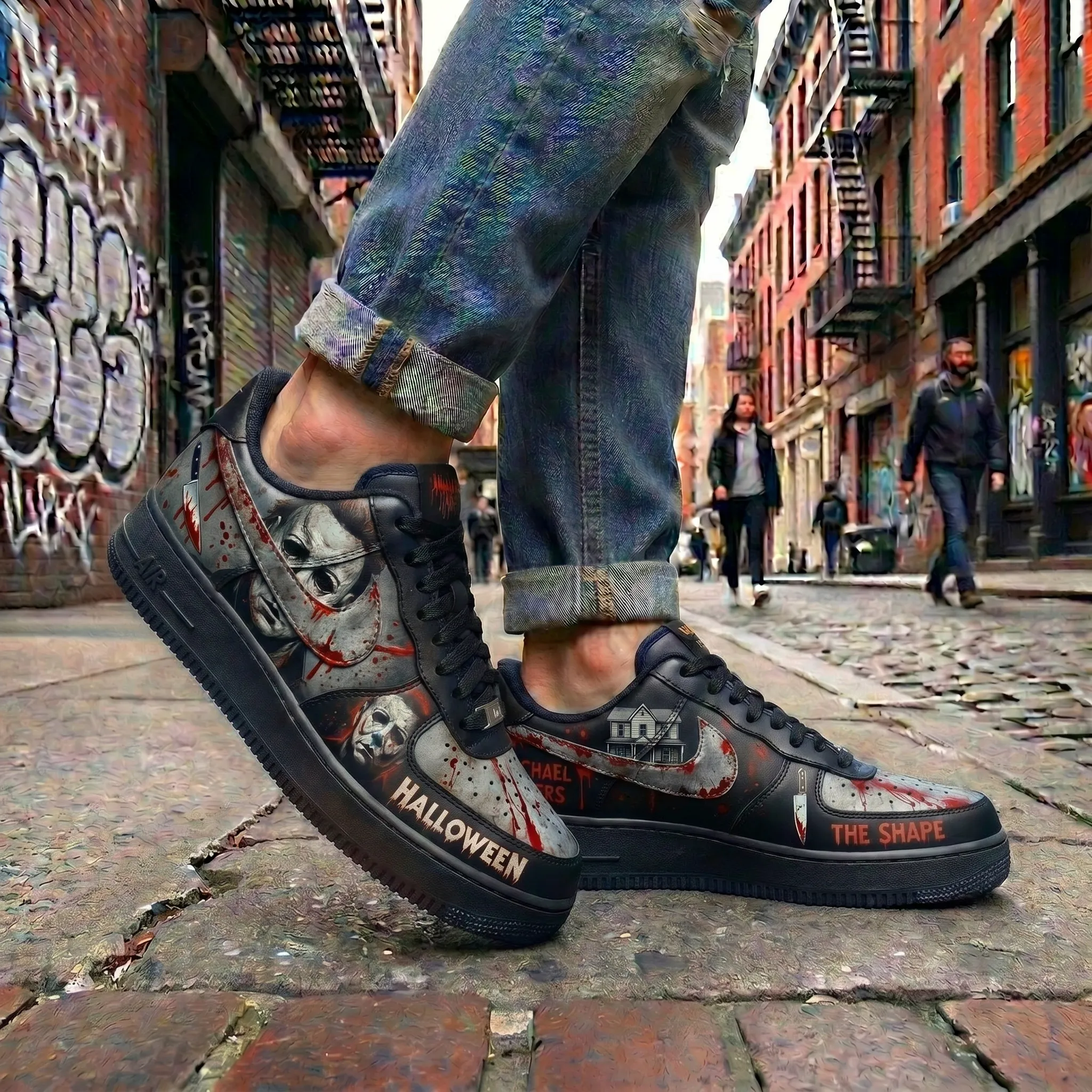 Michael Myers Air Low-Top Sneakers Shoes -THK131665 - Image 2