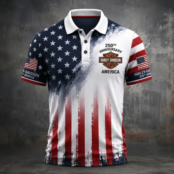Harley Davidson 250 Years of America Polo Shirt