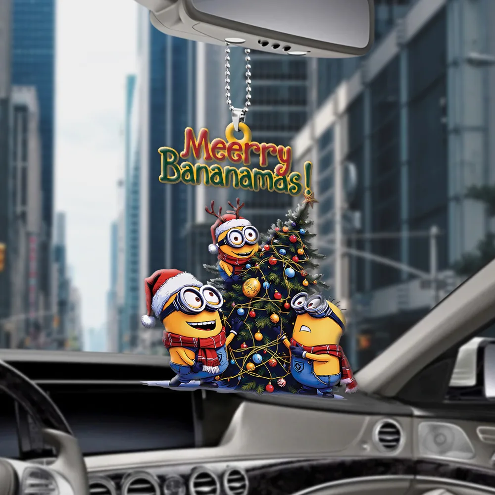 Minions Christmas Tree Acrylic Car Ornament - Image 2