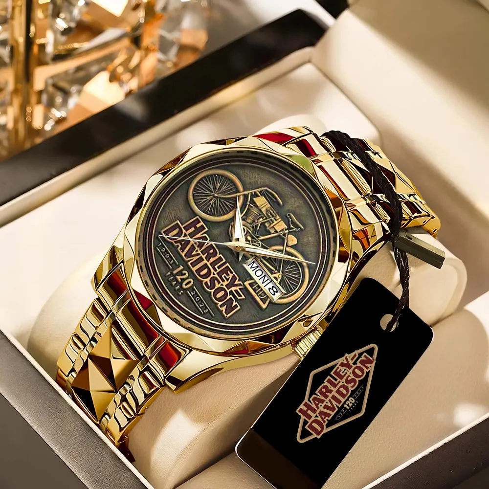 Harley Davidson Alloy Luxury Quartz Watch -THK125678