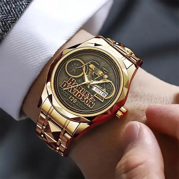 Alternative view of Harley Davidson Alloy Luxury Quartz Watch -THK125678