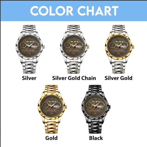 Harley Davidson Alloy Luxury Quartz Watch -THK125678 - Image 3
