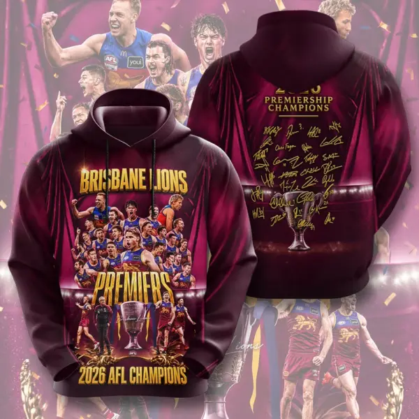 Alternative view of Brisbane Lions 3D Apparel-THK136822