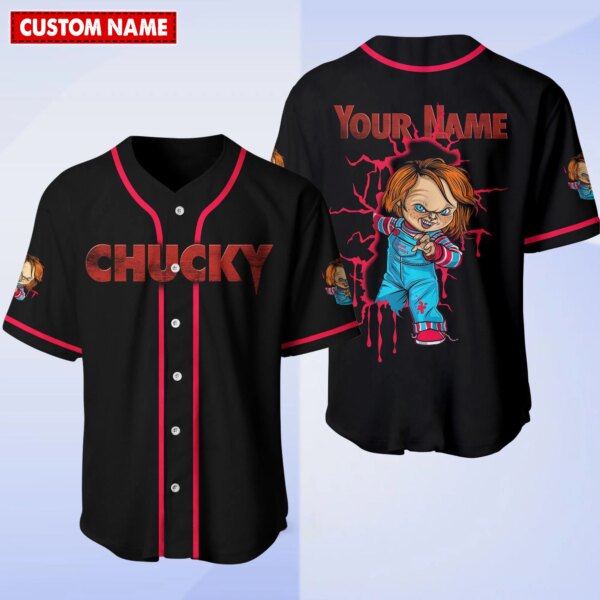 Personalized Chucky Halloween Baseball Jersey 112843