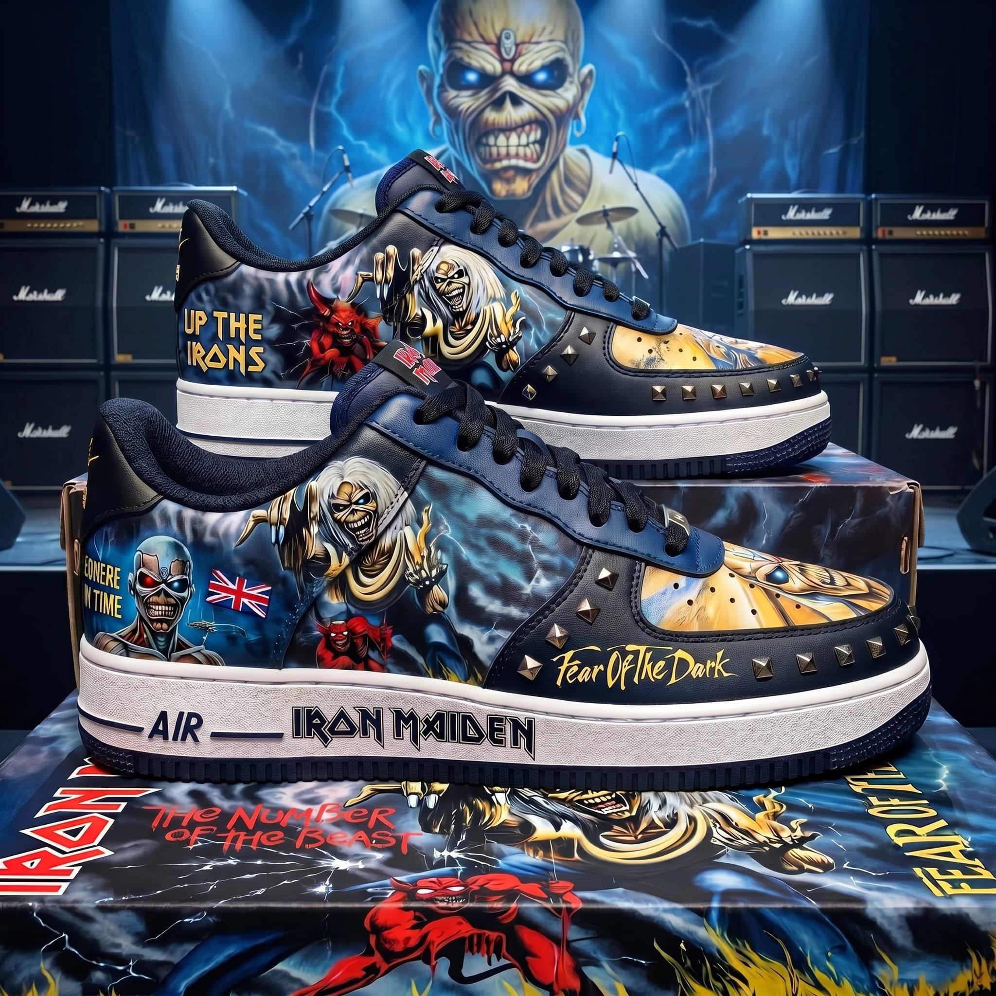 Iron Maiden Air Low-Top Sneakers Shoes-THK128505 - Image 2