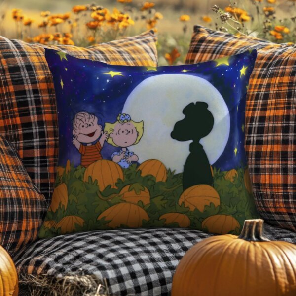Alternative view of The Great Pumpkin Charlie Brown Pillow