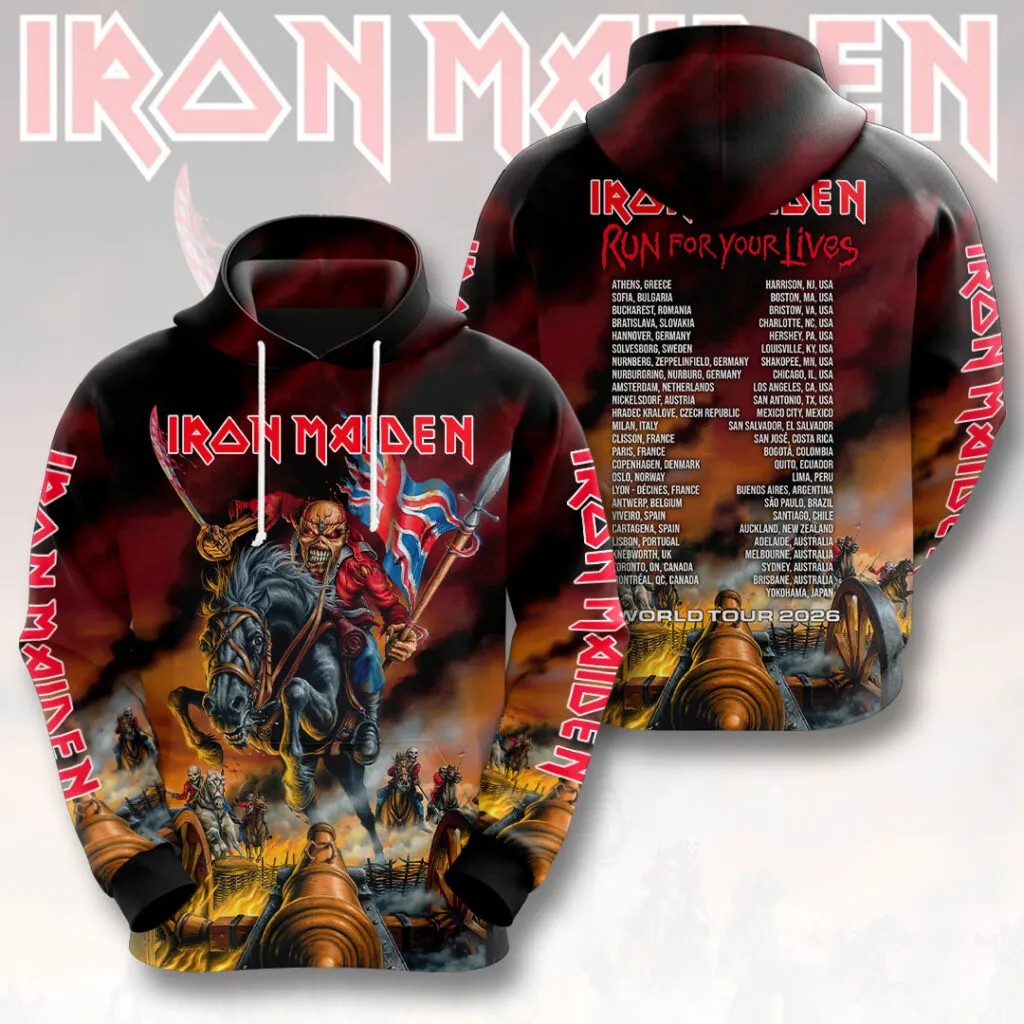 Iron Maiden 2026 World Tour 3D Apparel -THK128695 - Image 2