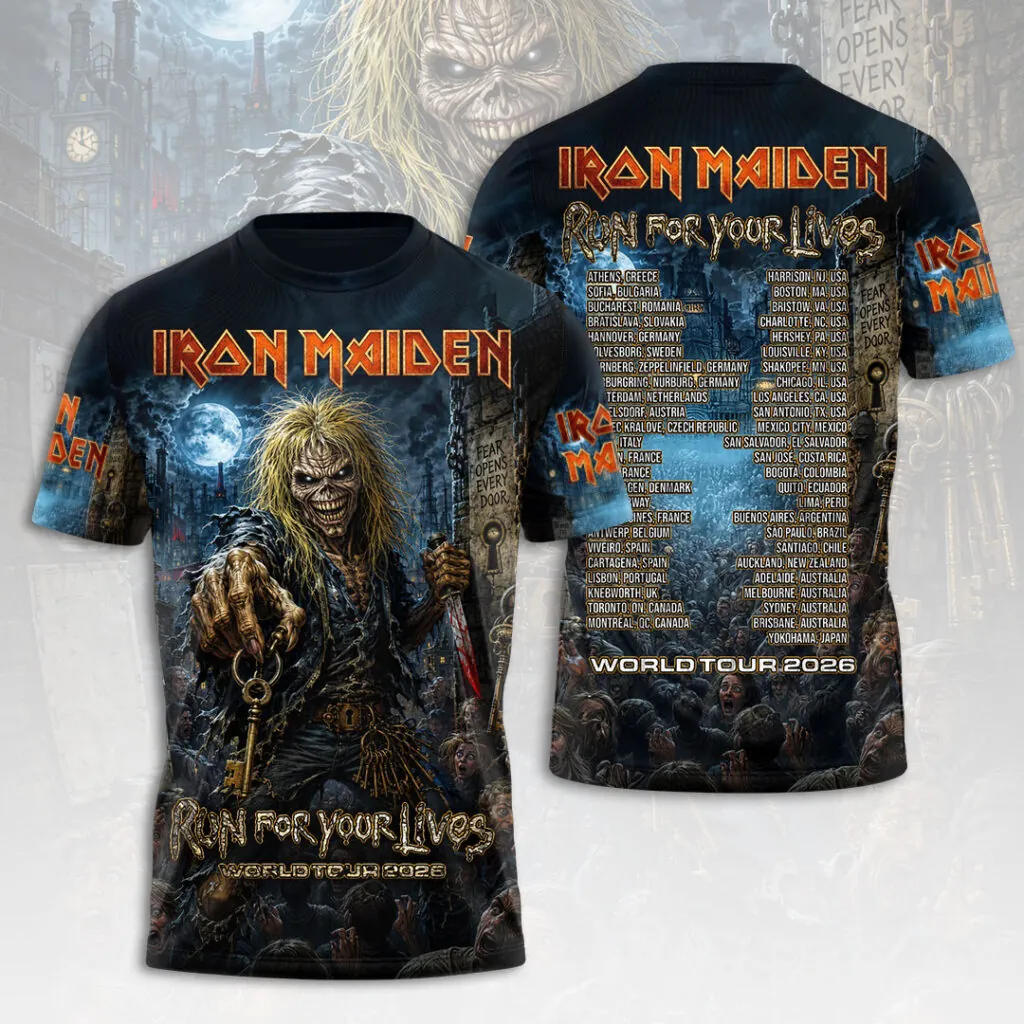 Iron Maiden Tour 2026 3D Apparel - THK130265