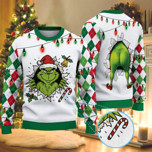 Grinch Christmas Knitted Sweater