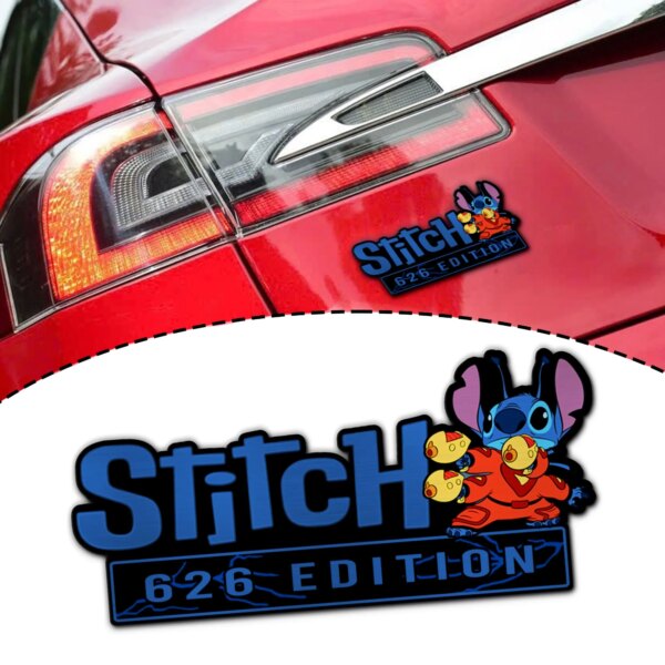 Stitch Experiment 626 Edition 3D Inlayed Car Name Badge 7