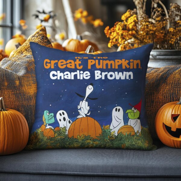 Alternative view of Charlie Brown Halloween Pillow
