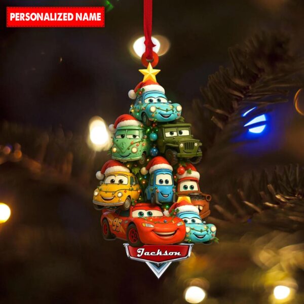 Personalized Name Car Characters Christmas Ornament - Image 4