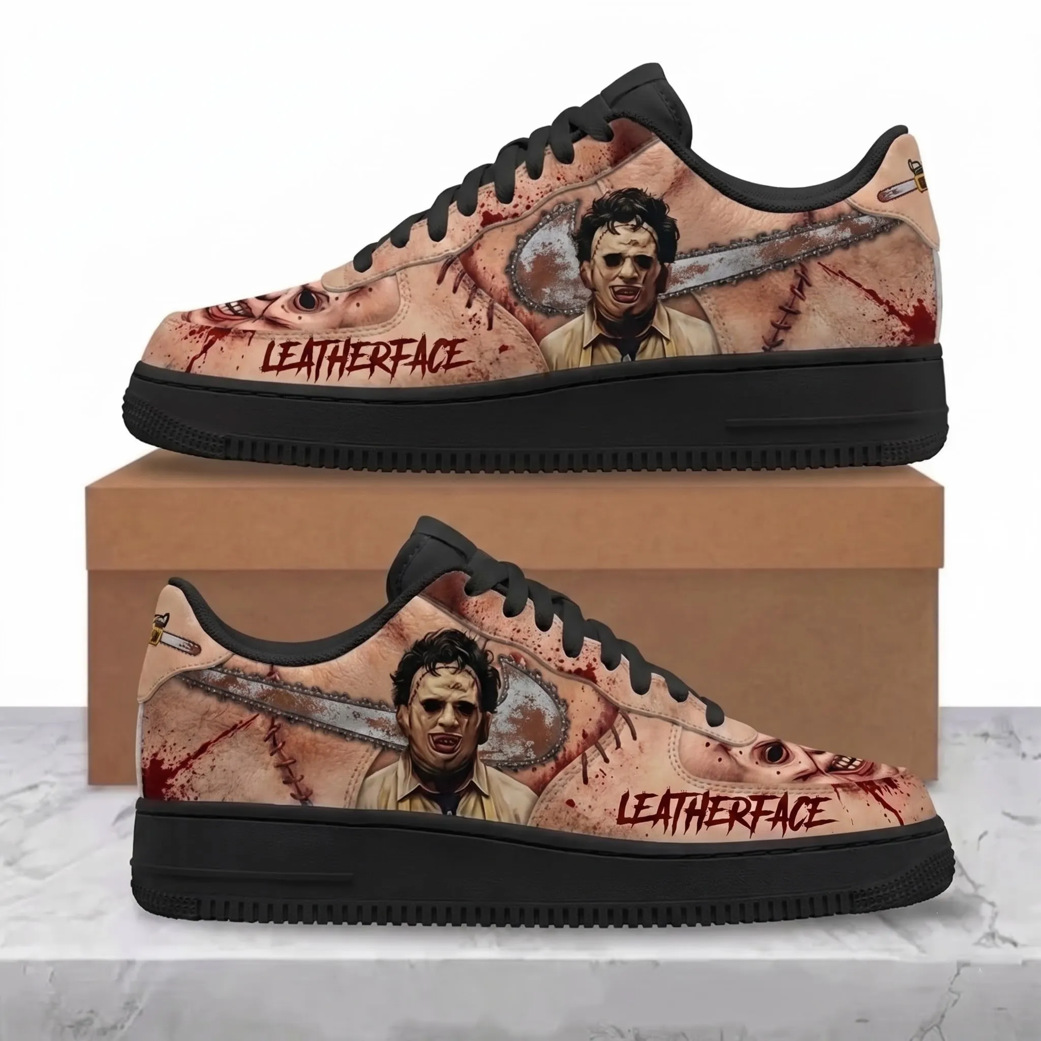 Leatherface Halloween Air Low-Top Sneakers Shoes-THK134485