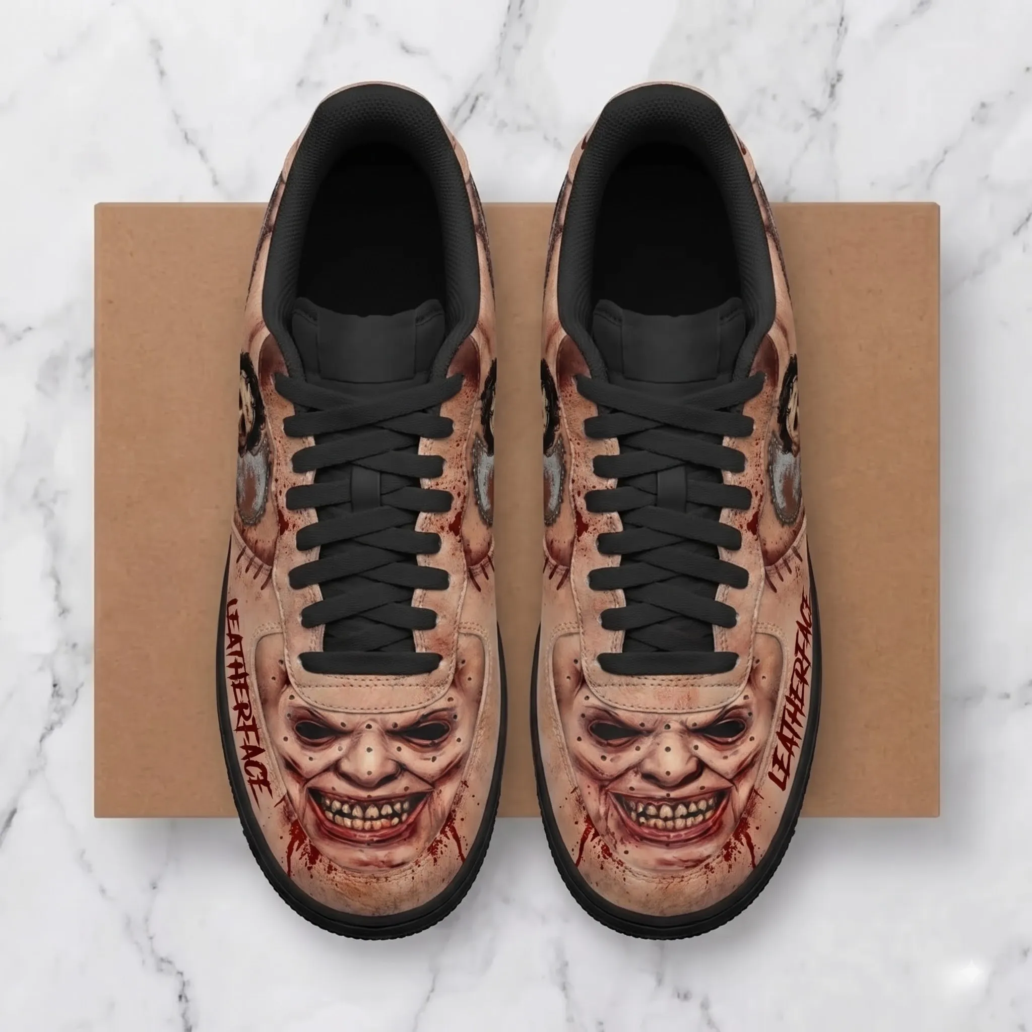 Leatherface Halloween Air Low-Top Sneakers Shoes-THK134485 - Image 2