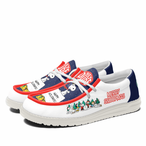 Snoopy x Christmas Personalized Hey Dude Shoes - Image 3