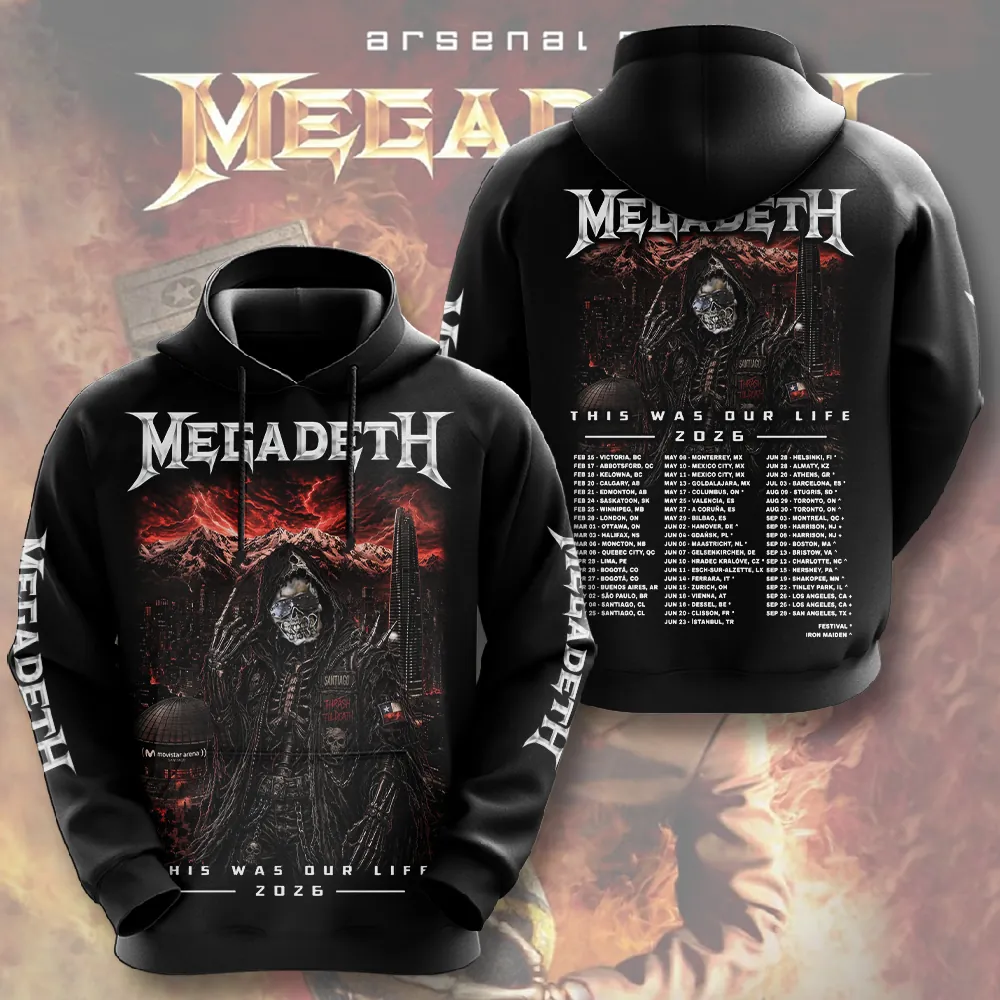Megadeth Tour 2026 3D Apparel - THK130385 - Image 2
