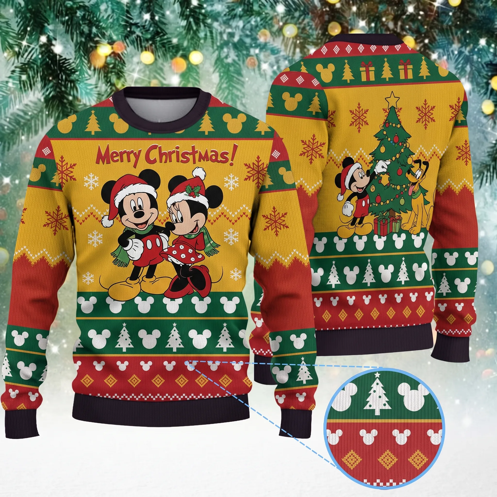 Mickey Mouse Merry Christmas Ugly Sweater-THK133567