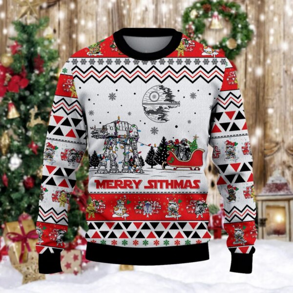 Alternative view of Star Wars Darth Vader Merry Sithmas Christmas Knitted Sweater
