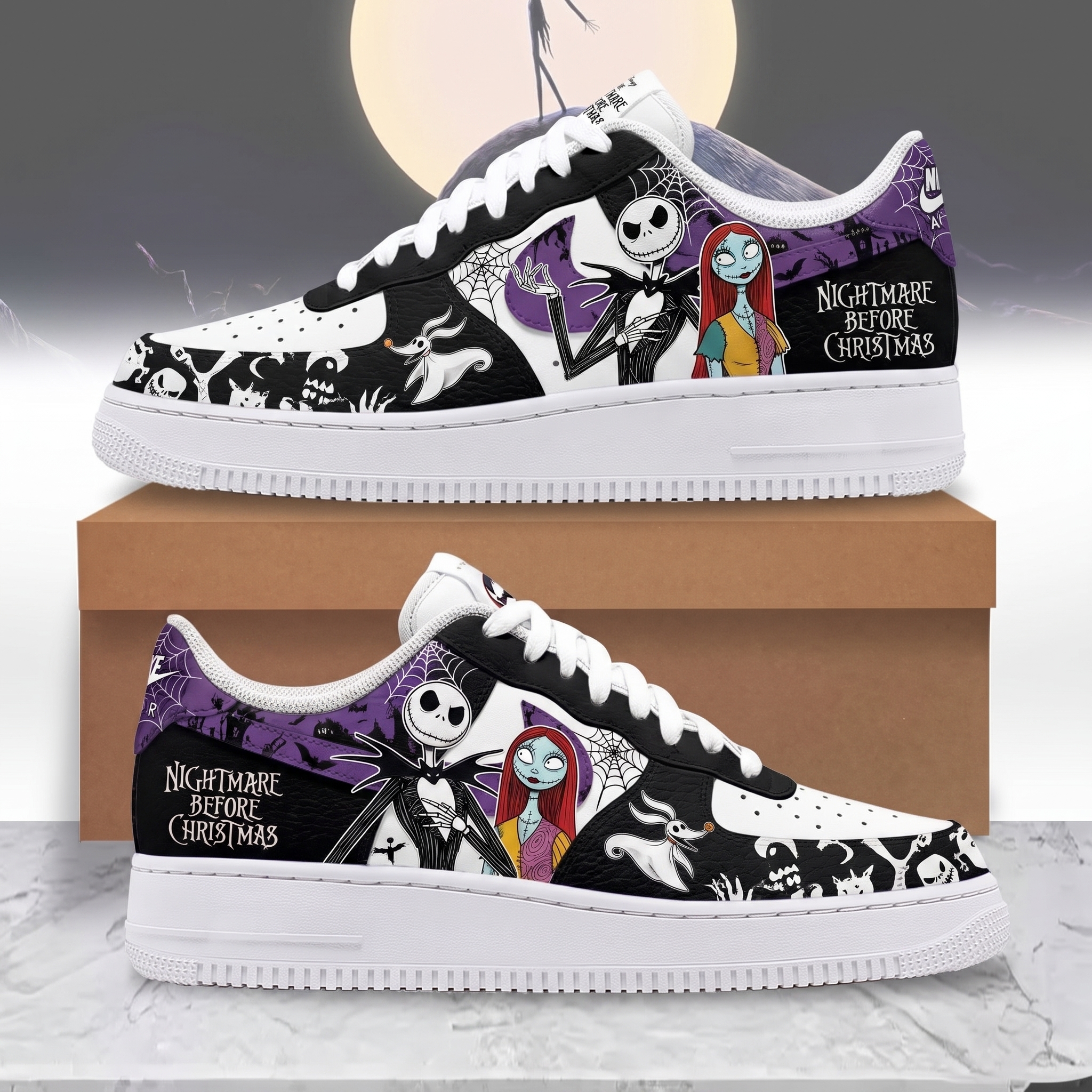 The Nightmare Before Christmas Air Low-Top Sneakers Shoes-THK133242