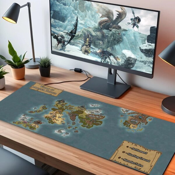 Alternative view of World of Monster Hunter LED Desk Mat