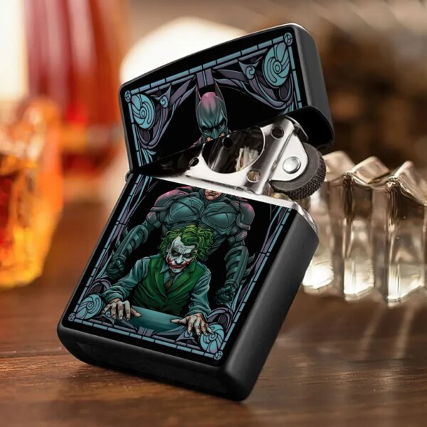 Alternative view of The Dark Knight Batman And Joker Zippo Lighters