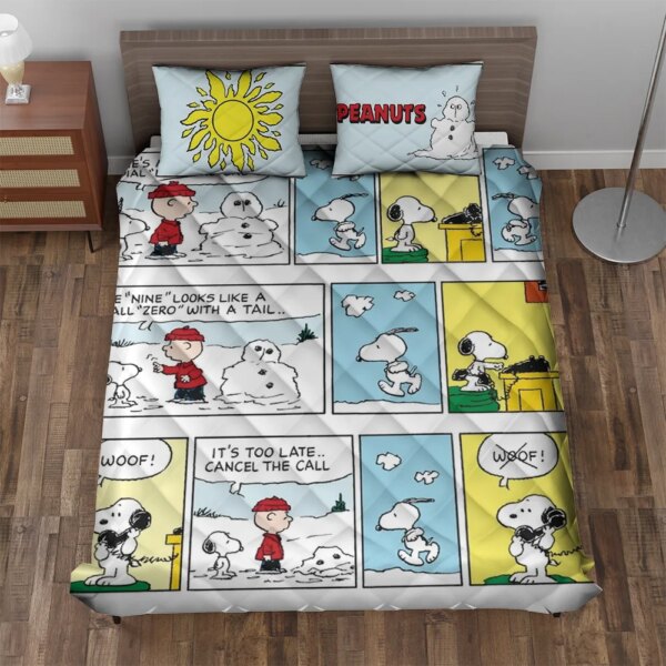 Alternative view of Snoopy Peanuts Quilt Bedding Set