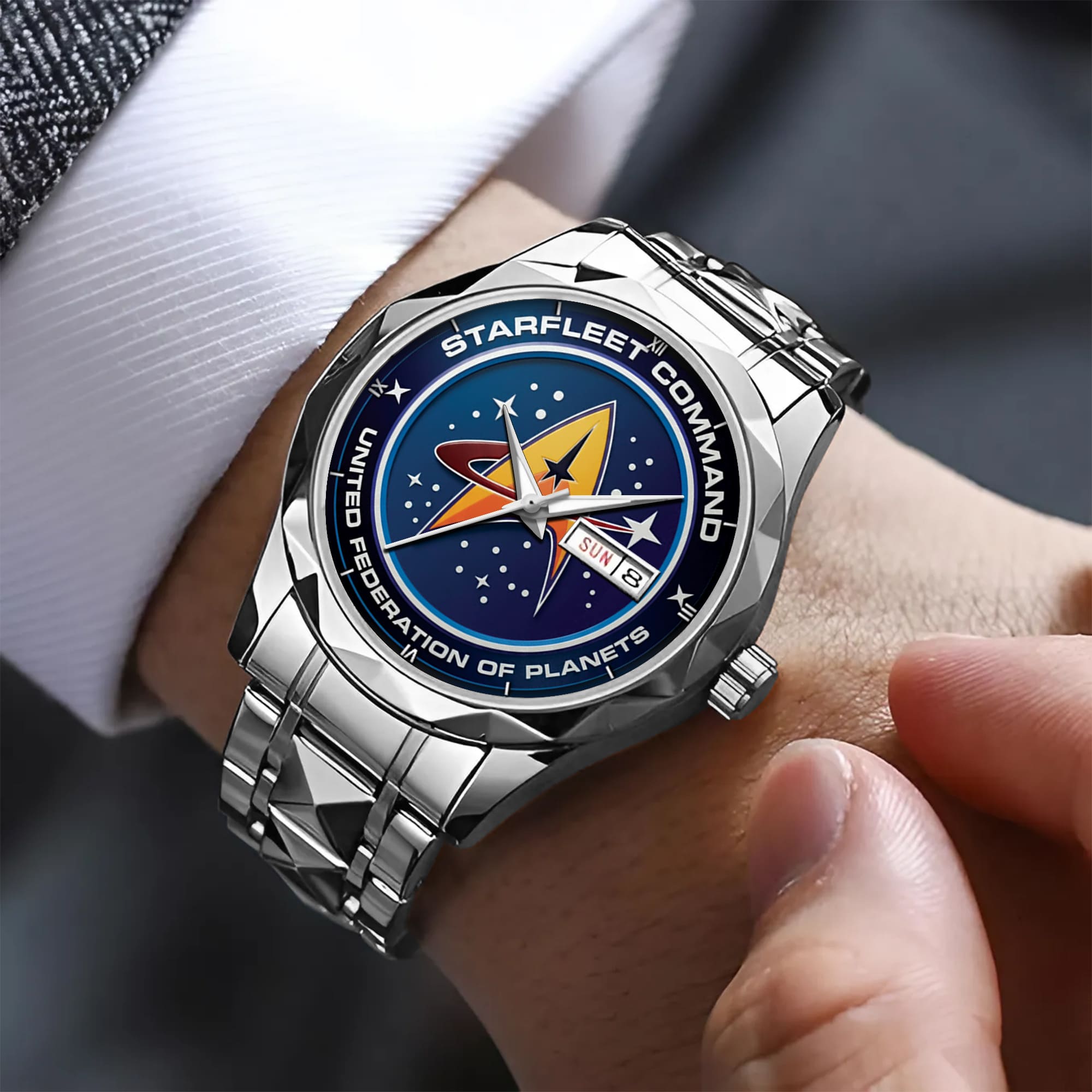 Starfleet Command United Federation Of Planets Alloy Luxury Quartz Watch - Image 6