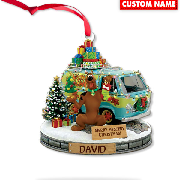 Personalized Merry Mystery Christmas Scooby-Doo Christmas Ornament - Image 6