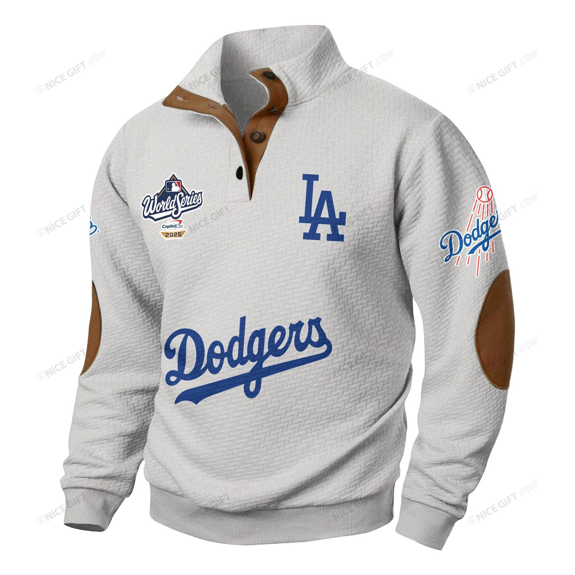 Los Angeles Dodgers Stand Collar Sweatshirt - Image 2