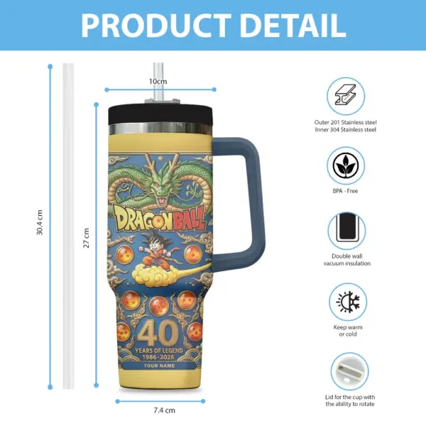 Dragon Ball 40th Anniversary 40oz Stanley Tumbler -THK123851 - Image 3