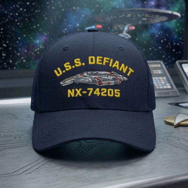 Alternative view of Premium Star Trek U.S.S. Defiant NX-74205 Embroidery Cap