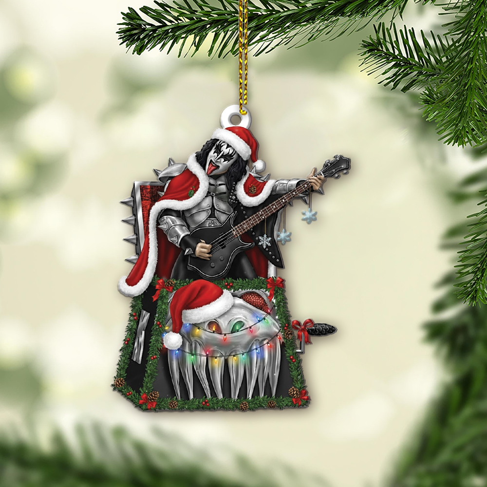 KISS "The Demon" Jack-In-The-Box Christmas Ornament - Image 4