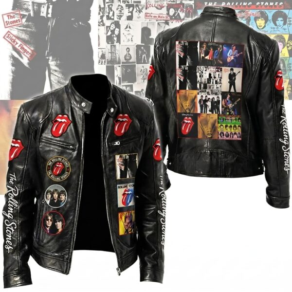 The Rolling Stones Motorcycle Leather Jacket