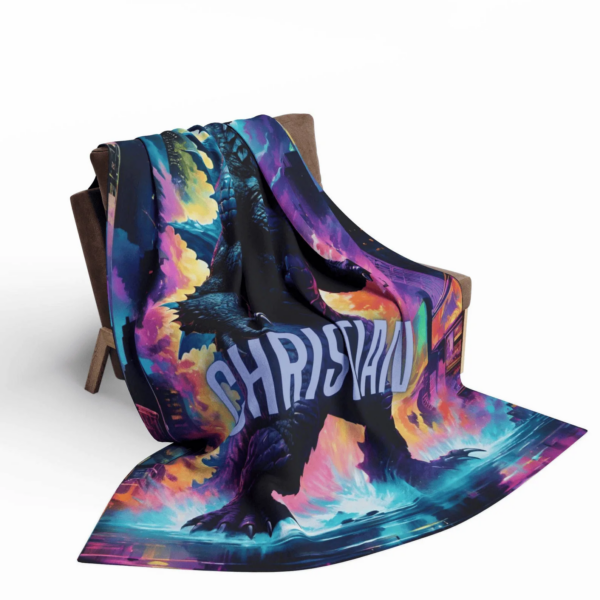 Personalized Electric Godzilla Blanket - Image 3