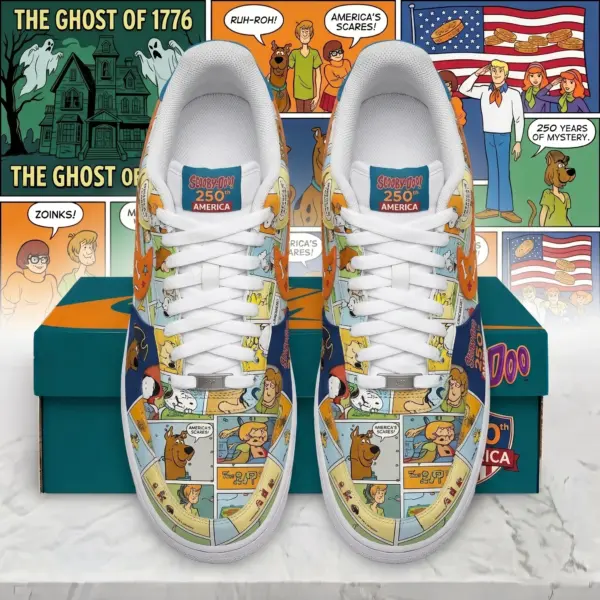 Alternative view of Scooby-Doo 250 Years of America Air Low-Top Sneakers Shoes