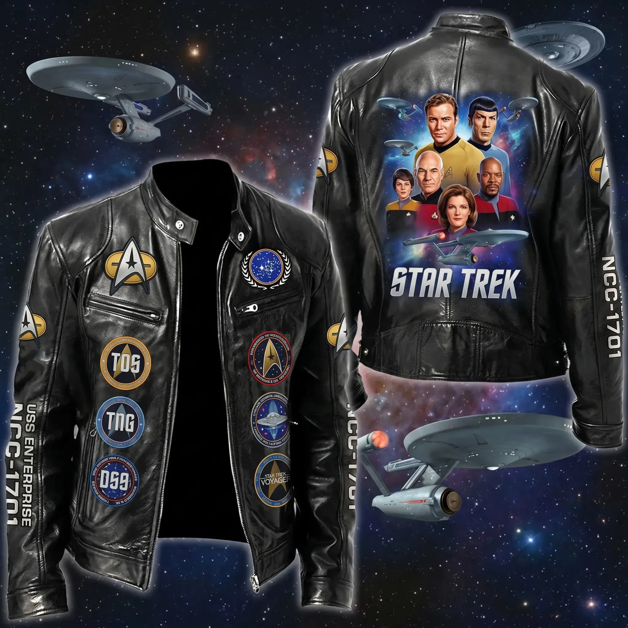 Star Trek Motorcycle Leather Jacket-THK130641