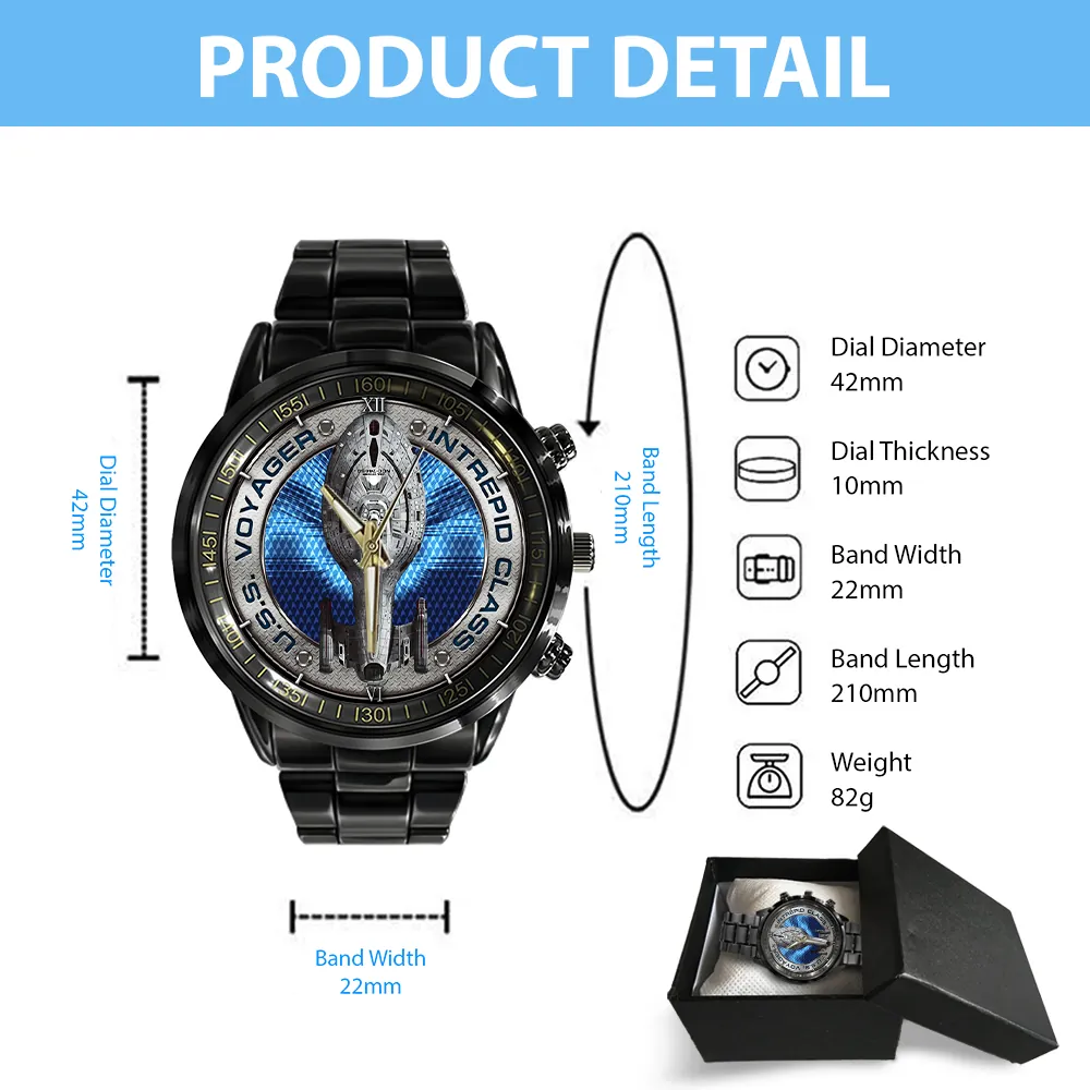 Star Trek Black Stainless Steel Watch -THK121997 - Image 4